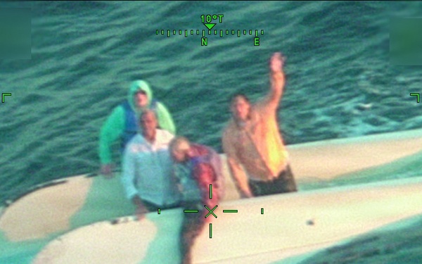 Coast Guard rescues 4 people from capsized boat off Clearwater