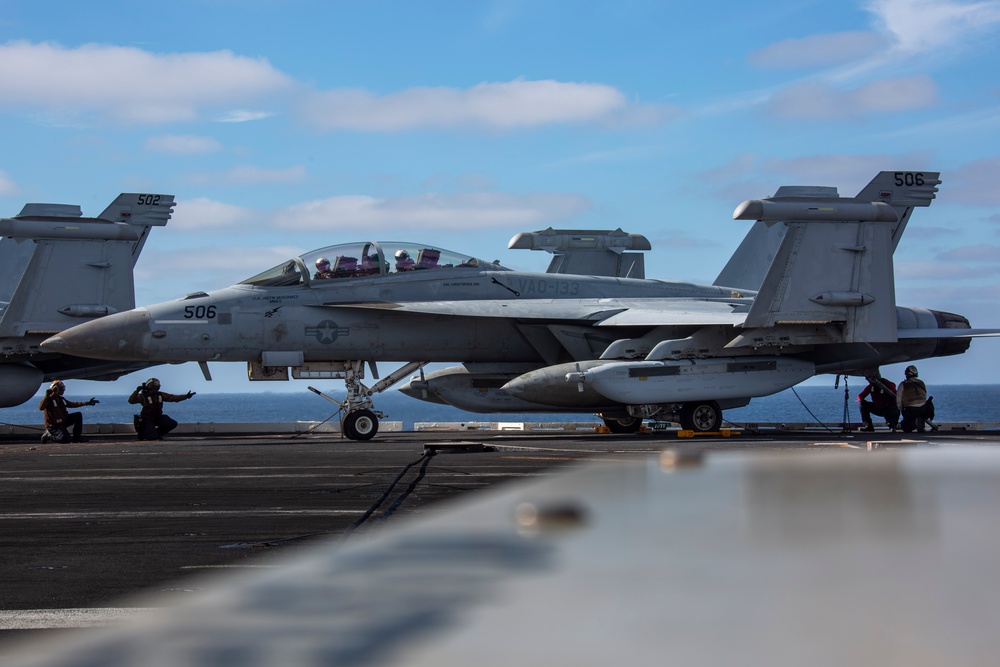 Abraham Lincoln conducts flight operations