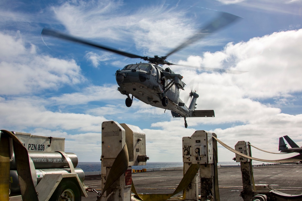 Abraham Lincoln conducts flight operations