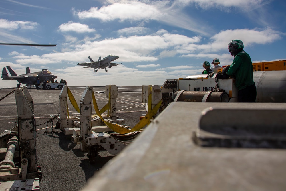 Abraham Lincoln conducts routine operations