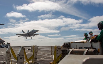 Abraham Lincoln conducts routine operations