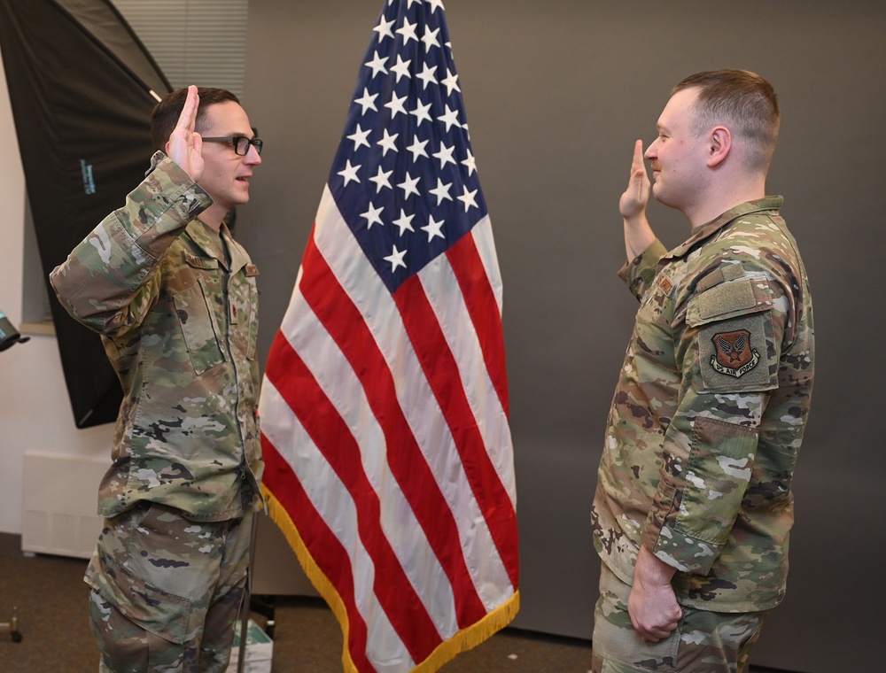 SSgt Bright Reenlists