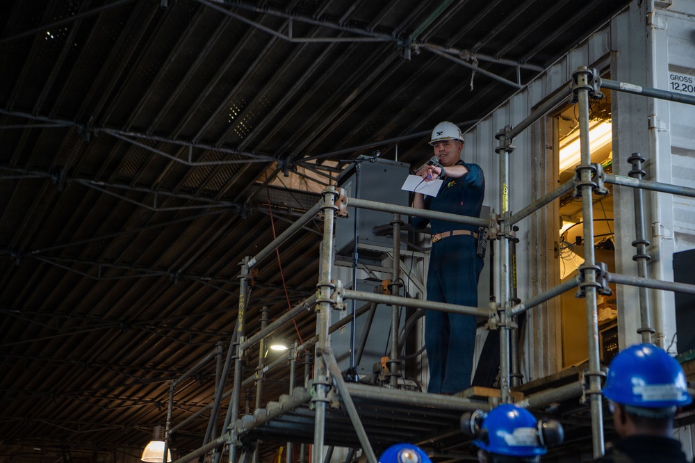 USS John C. Stennis (CVN 74) All Hands Call
