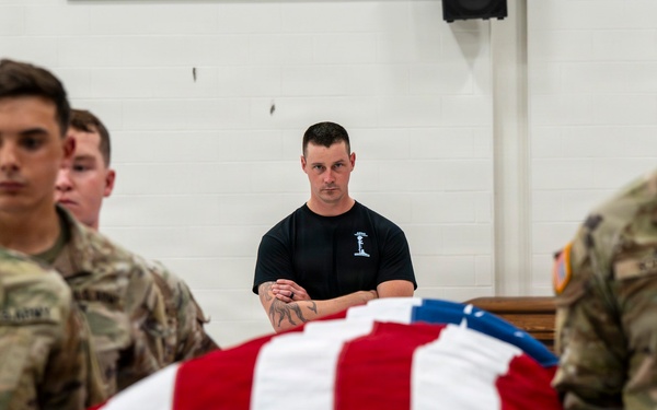 Missouri National Guard Soldiers train for funeral honors duties