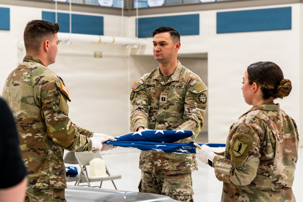 Missouri National Guard Soldiers train for funeral honors duties