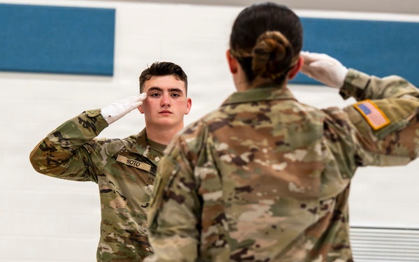 Missouri National Guard Soldiers train for funeral honors duties