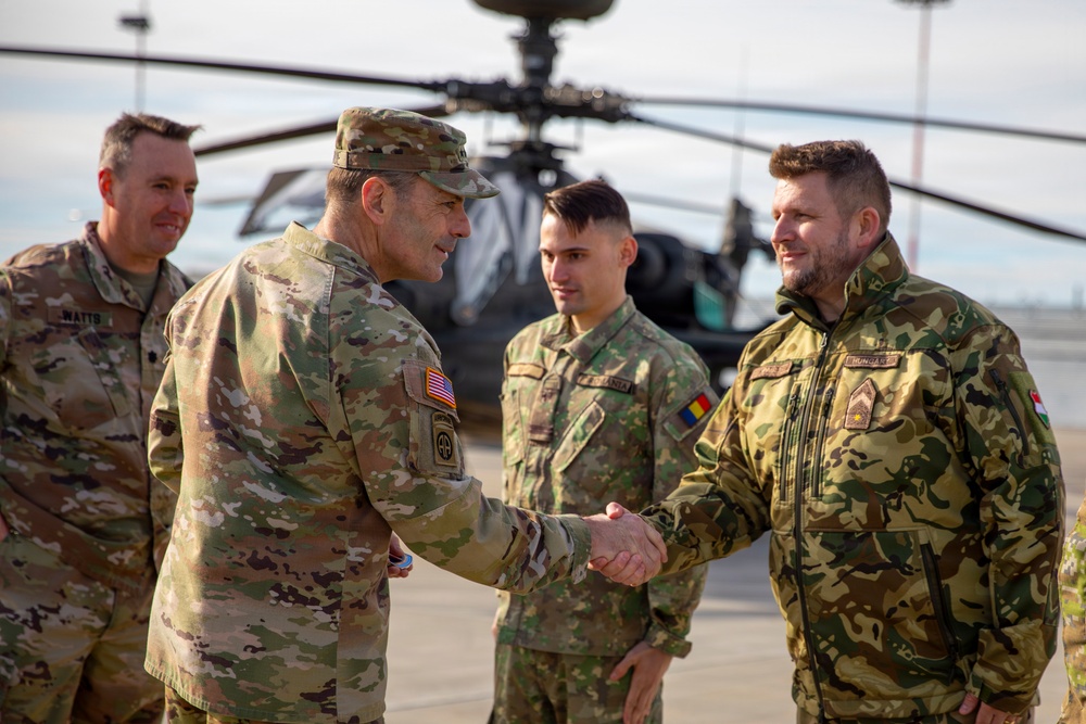 Gen. Christopher T. Donahue, Commanding General of U.S. Army Europe and Africa, Visits Allied Partners and Soldiers in Romania