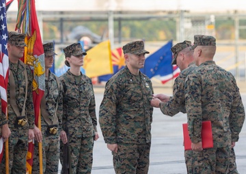 VMFA-533 change of command ceremony
