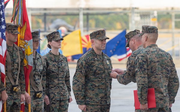 VMFA-533 change of command ceremony
