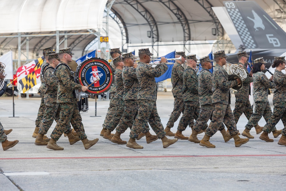 VMFA-533 change of command ceremony
