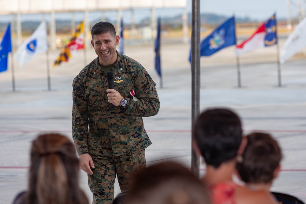 VMFA-533 change of command ceremony