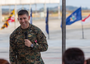 VMFA-533 change of command ceremony