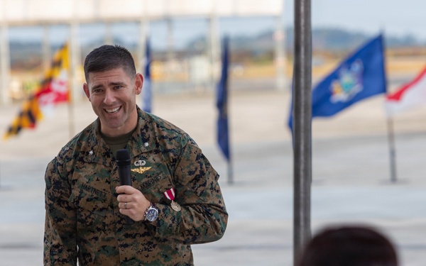 VMFA-533 change of command ceremony