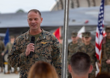 VMFA-533 change of command ceremony