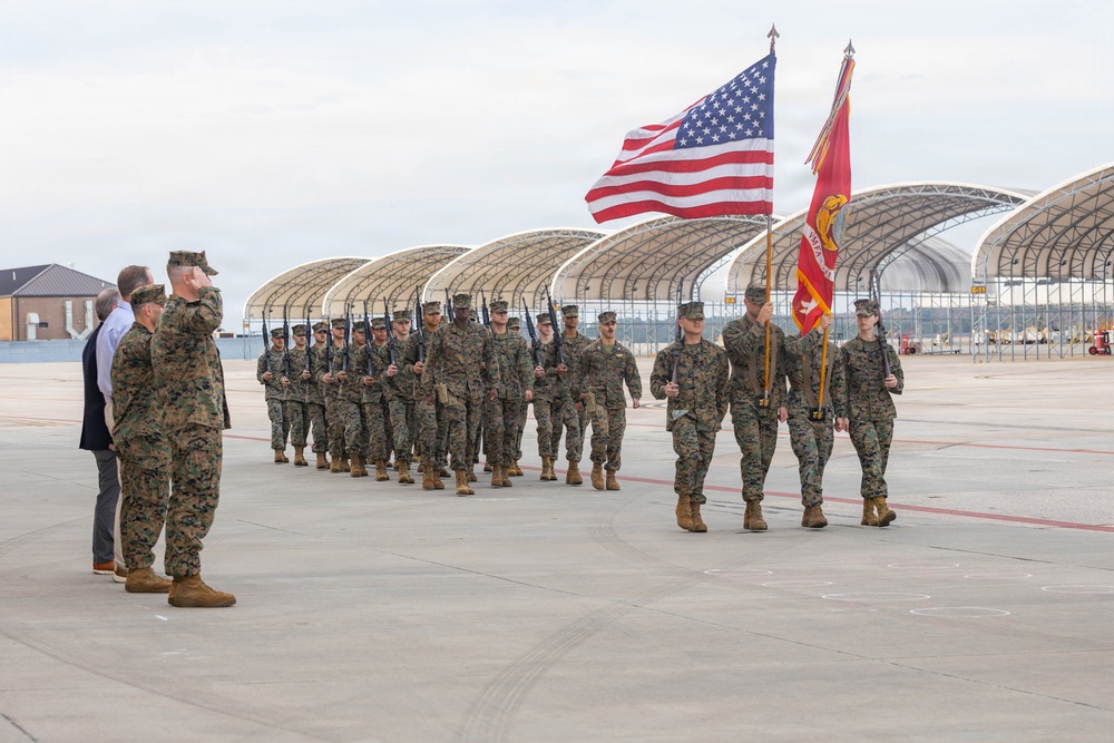 VMFA-533 change of command ceremony
