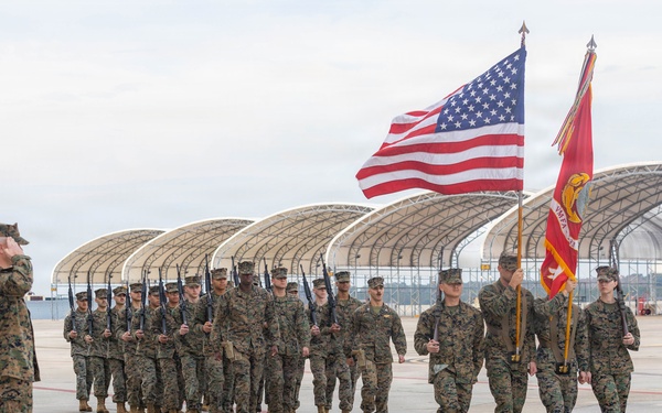VMFA-533 change of command ceremony