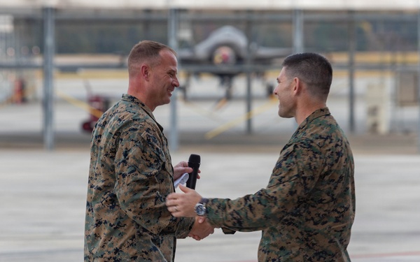 VMFA-533 change of command ceremony