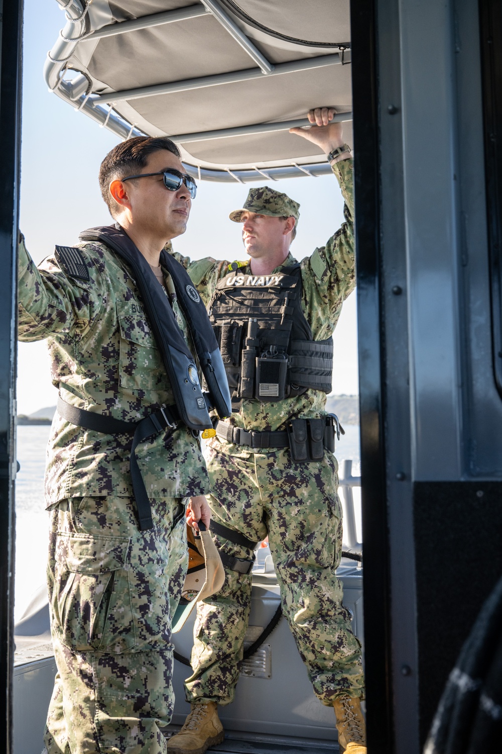Capt. Brian Bungay Performs Naval Base San Diego Harbor Check