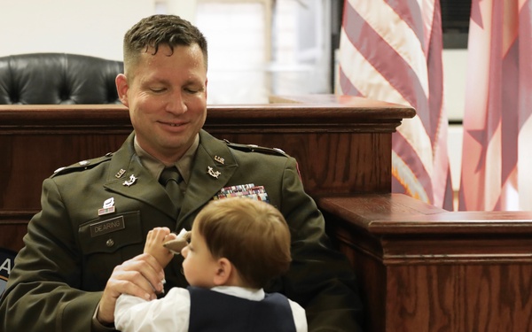 Lt. Col. Christopher K. Dearing promotion ceremony