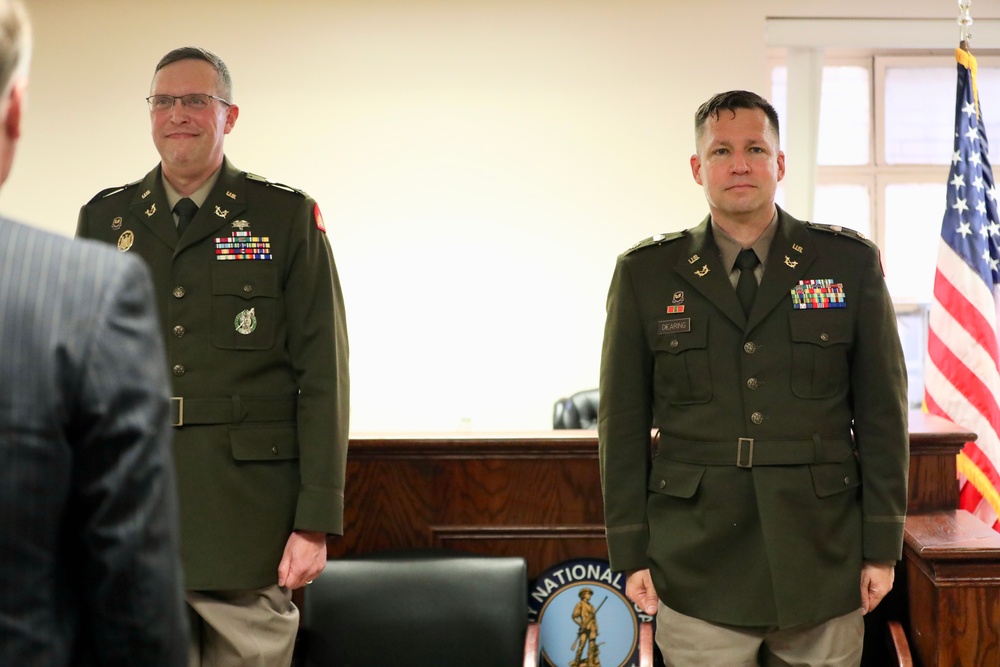 U.S. Army Lt. Col. Christopher K. Dearing promotion ceremony