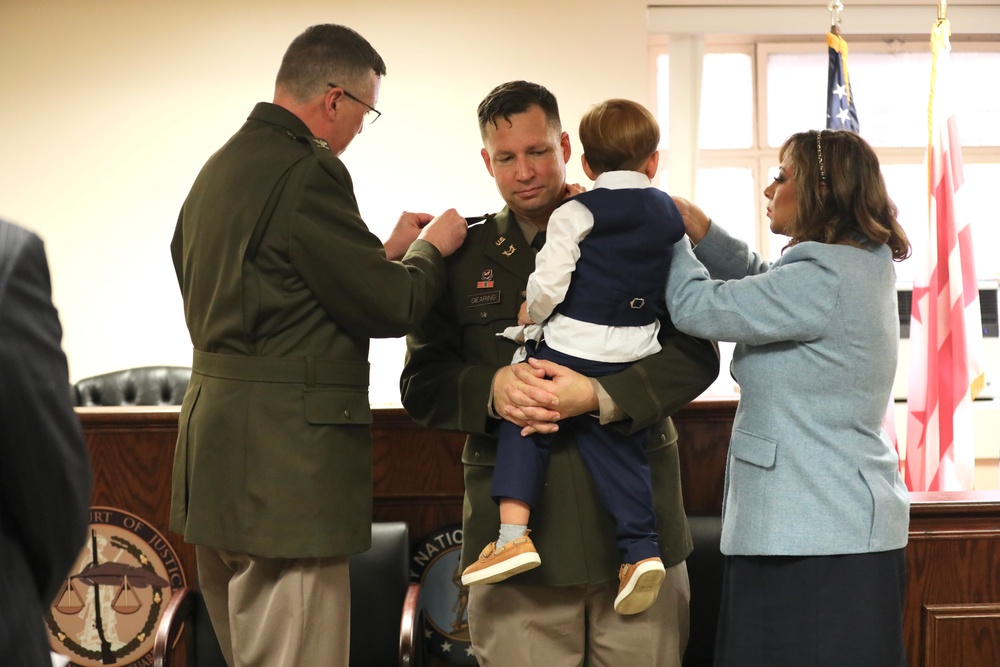 U.S. Army Lt. Col. Christopher K. Dearing promotion ceremony