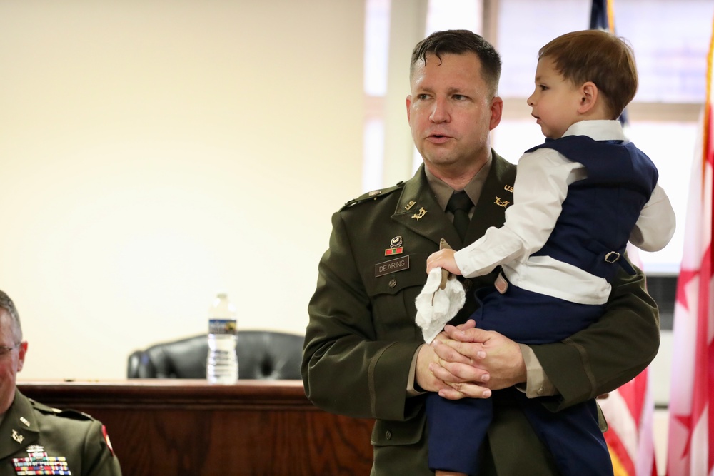 U.S. Army Lt. Col. Christopher K. Dearing promotion ceremony