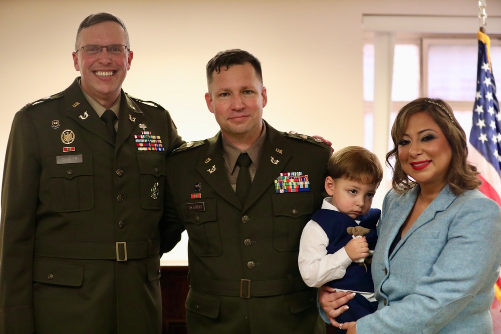 U.S. Army Lt. Col. Christopher K. Dearing promotion ceremony
