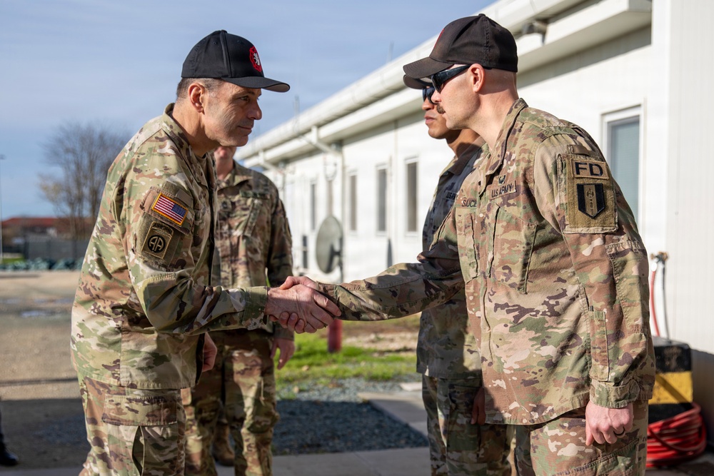 Gen. Christopher T. Donahue, Commanding General of U.S. Army Europe and Africa, Visits Soldiers in Romania