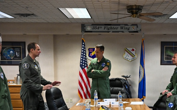 Finnish Air Force leaders visit Eielson