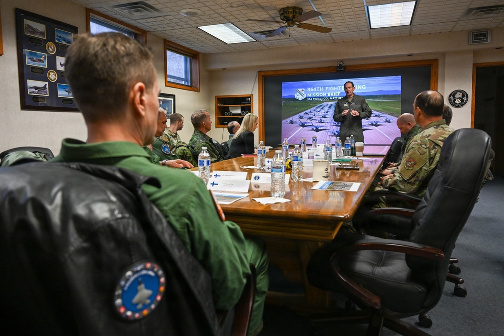 Finnish Air Force leaders visit Eielson