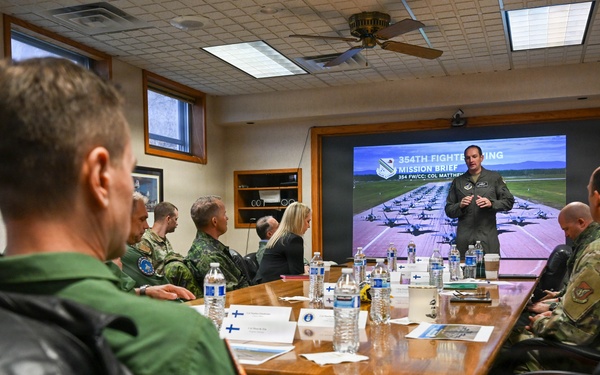 Finnish Air Force leaders visit Eielson