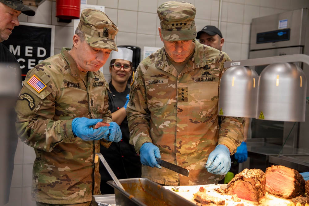 Gen. Christopher T. Donahue, Commanding General of U.S. Army Europe and Africa, Visits Allied Partners and Soldiers for Thanksgiving in Romania