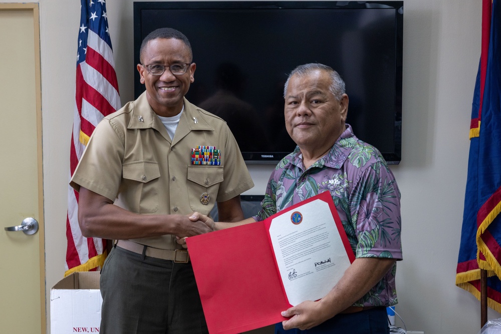 Camp Blaz shows appreciation to Guam Police Department for continued support