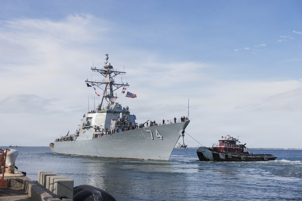 USS McFaul Departs Norfolk for Scheduled Deployment