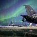 Northern Lights Dance over the 168th Wing America’s Premier Arctic Tanker Unit