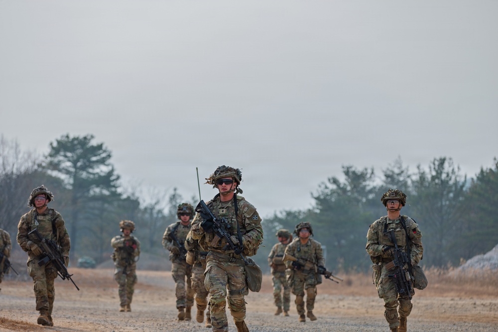 Raiders and ROKA Sharpen Combat Skills in Combined Platoon Level Live Fire Exercise