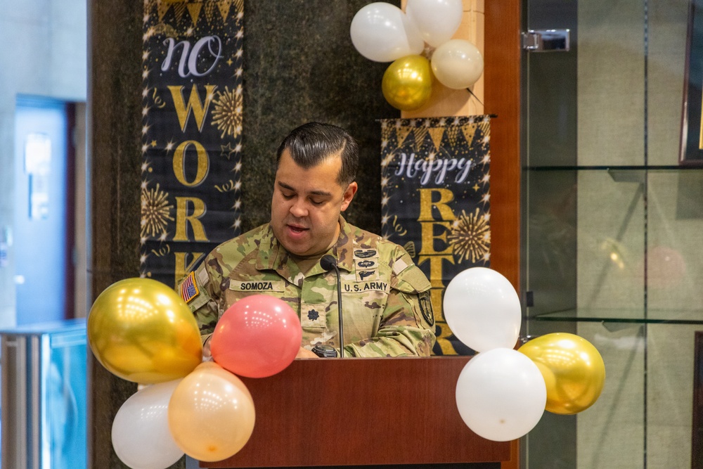 Maj. Sally Somoza's Retirement Ceremony