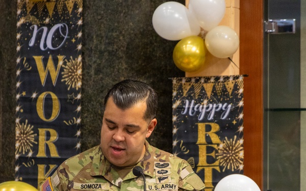 Maj. Sally Somoza's Retirement Ceremony