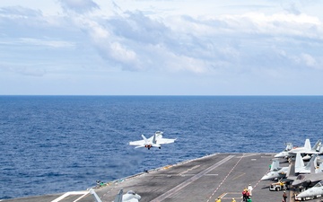 George Washington Conducts Flight Operations