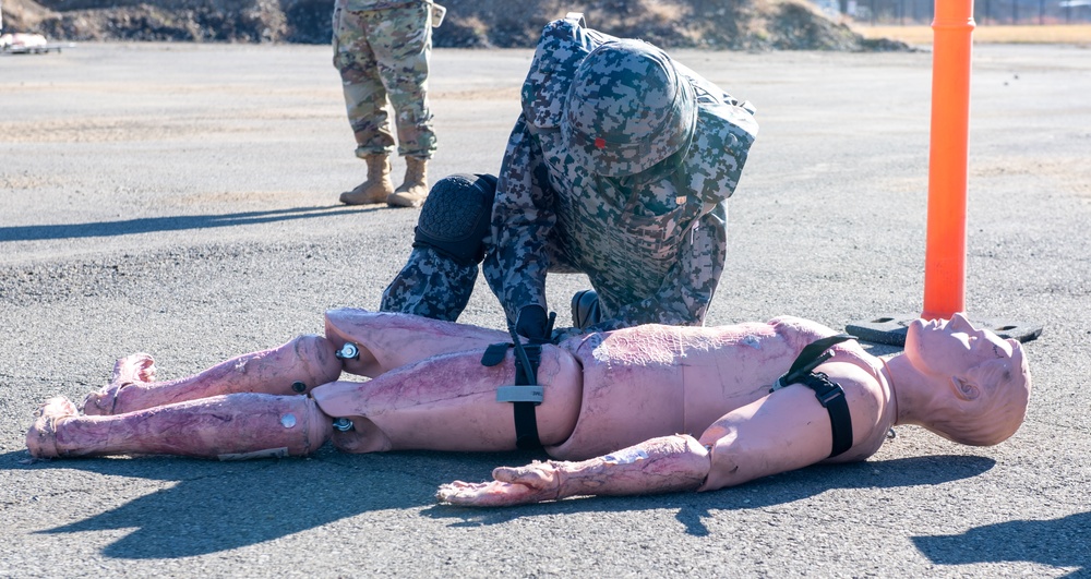 Japan and U.S. Forces compete in TCCC Rodeo