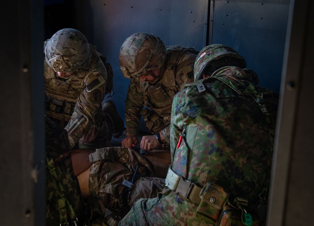 Japan and U.S. Forces compete in TCCC Rodeo