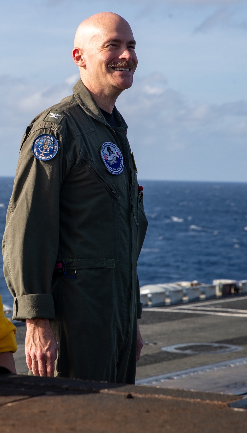 George Washington Sailors Conduct All Hands Call