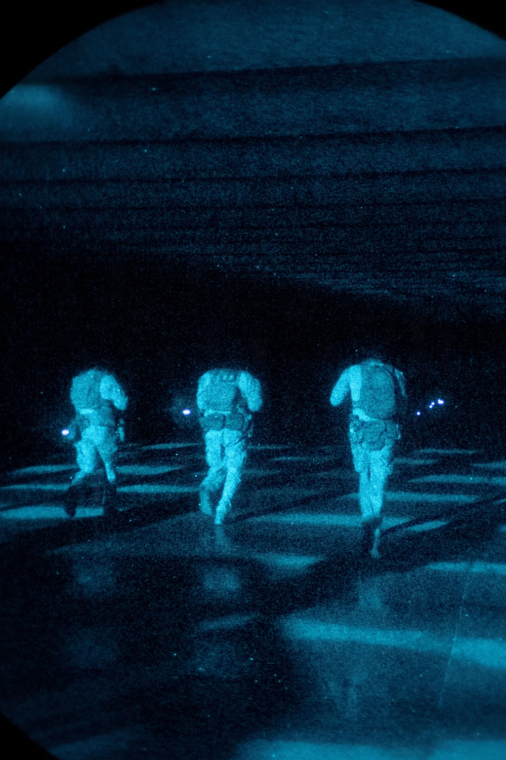 Reconnaissance Marines with the 24th Marine Expeditionary Unit conduct rifle and pistol drills