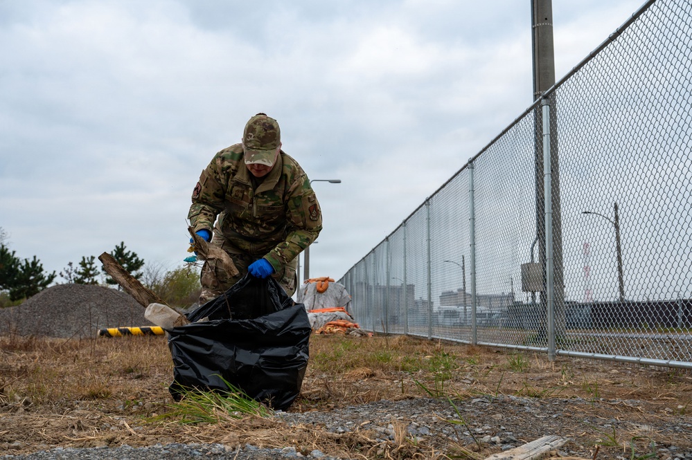 Wolf Pack Hosts Base Cleanup