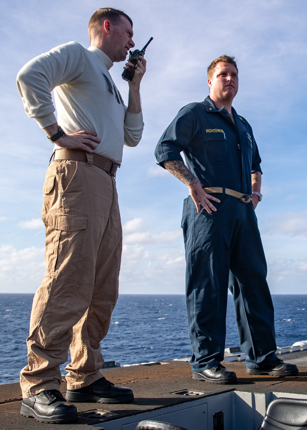 George Washington Sailors Conduct All Hands Call