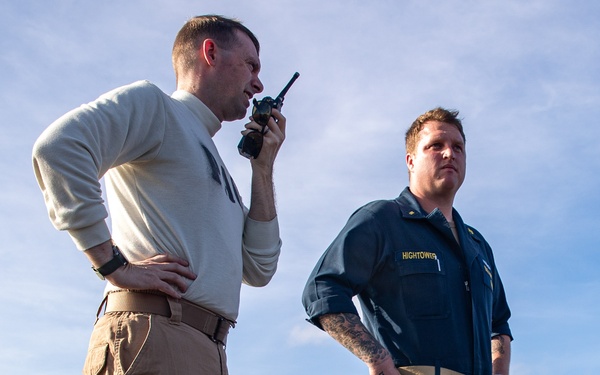 George Washington Sailors Conduct All Hands Call