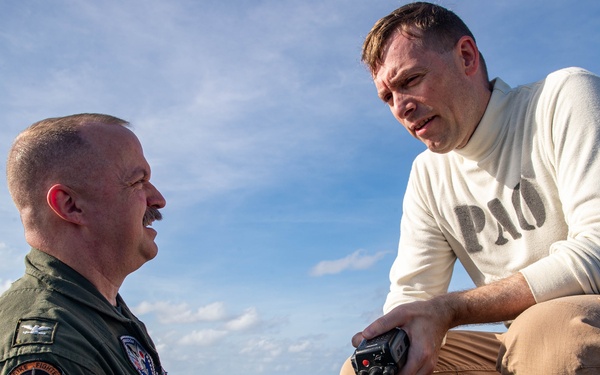 George Washington Sailors Conduct All Hands Call
