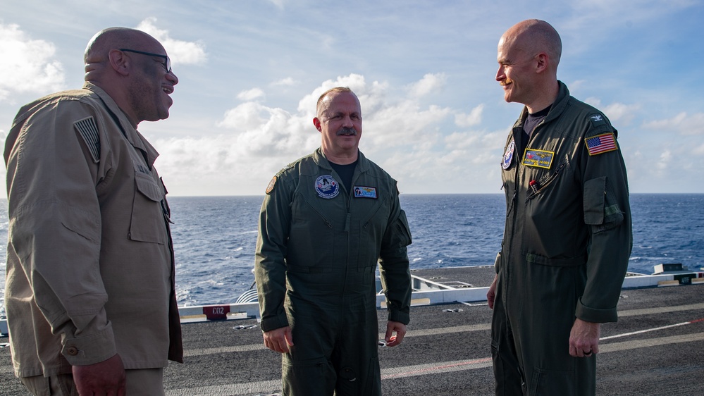 George Washington Sailors Conduct All Hands Call