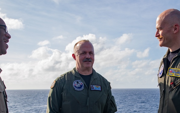 George Washington Sailors Conduct All Hands Call