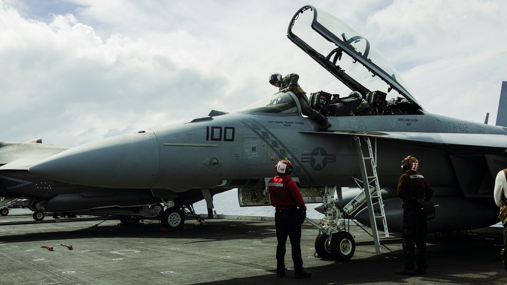 George Washington Conducts Flight Operations